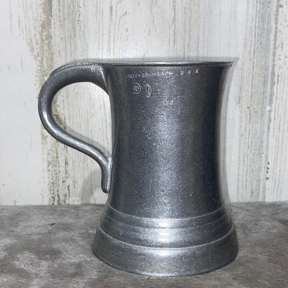 1128 Vintage Wilton Columbia PA Silver Pewter Tankard Mug - Picture 3 of 7